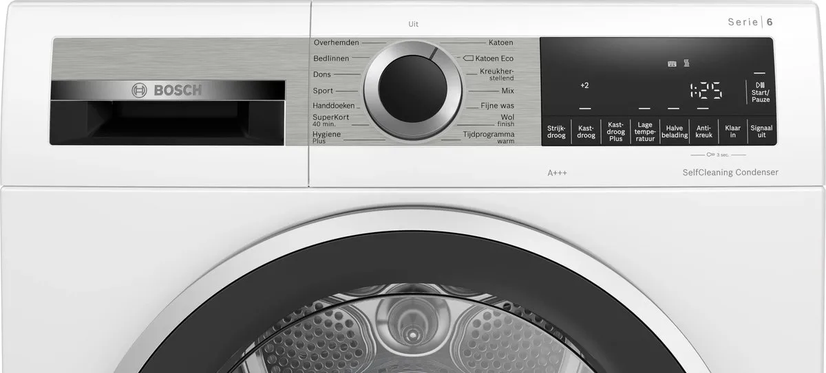 Bosch Serie 6 WQG235D2NL Warmtepompdroger 8 kg - Wit - afbeelding 6 van 6