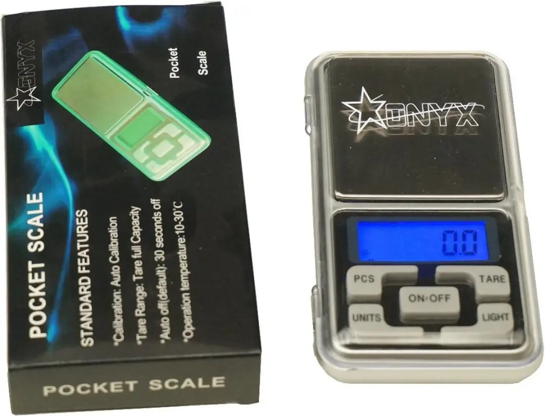 ONYX Pocket Weegschaal 300g x 0,01g - Zilver