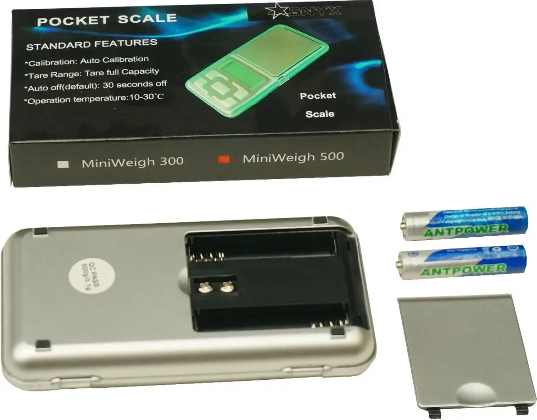 ONYX Pocket Weegschaal 300g x 0,01g - Zilver