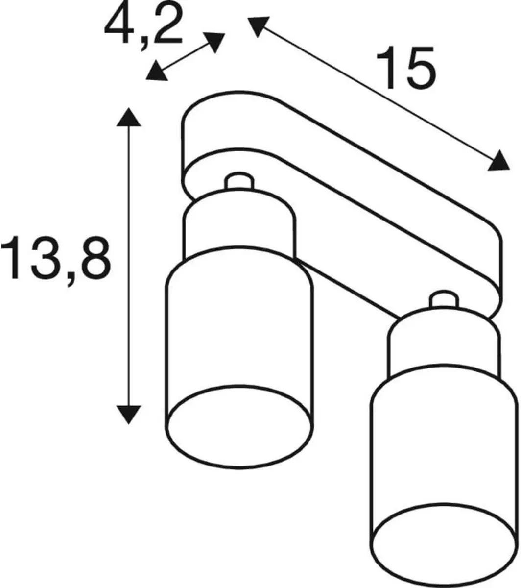 SLV Puri 2.0 Aluminium Spot - Zwart - 1x GU10
