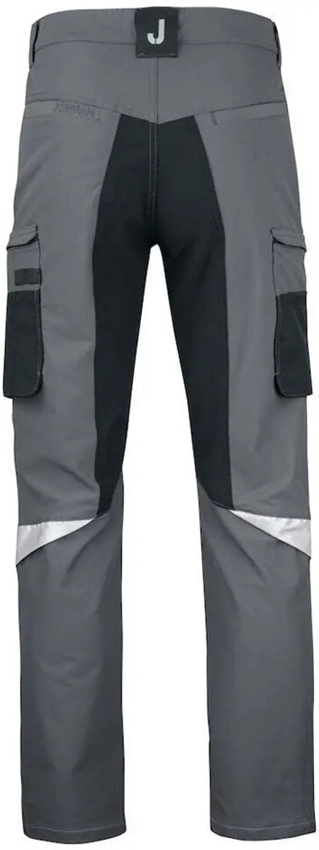 Jobman 2194 Service Stretch Broek 65219418 - Donkergrijs/Zwart - Maat 148