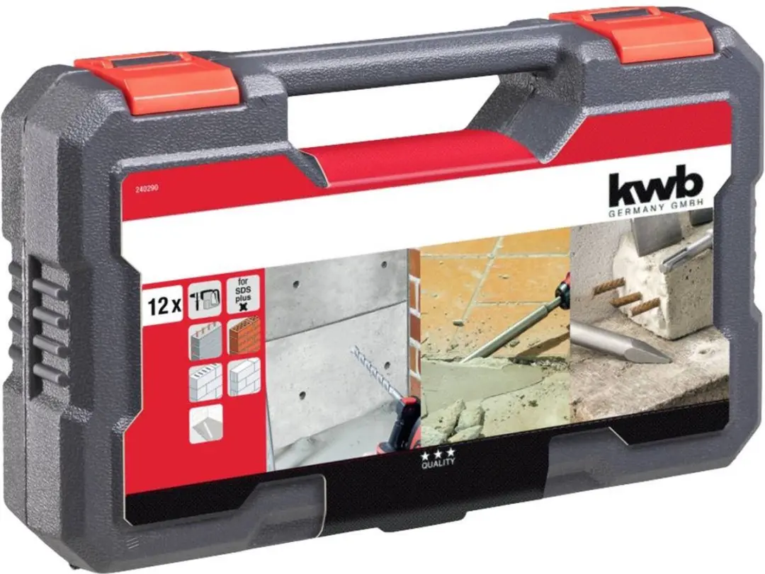 KWB 240290 Beitelset SDS-Plus 12-delig - afbeelding 6 van 6