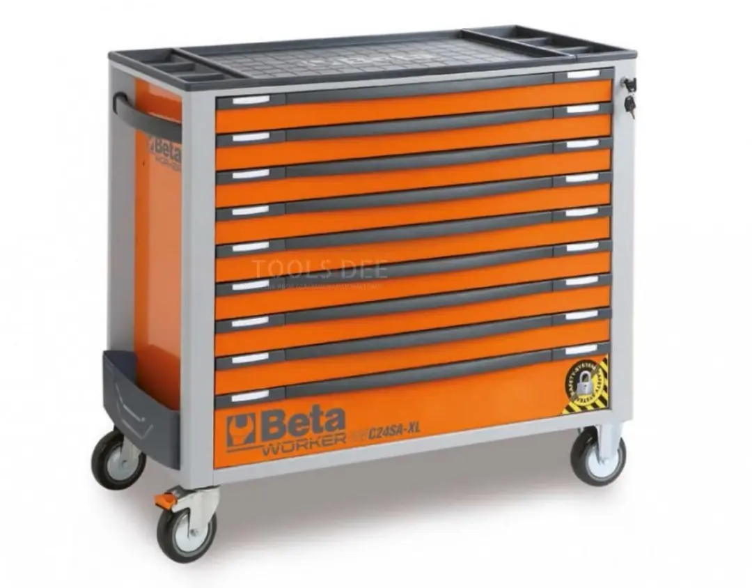 Beta Gereedschapswagen 2400S XLO9/E-XXL - 9 Lades - 614-delig - Oranje