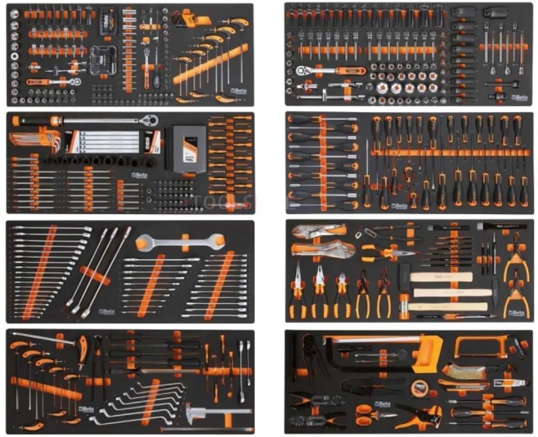 Beta Gereedschapswagen 2400S XLO9/E-XXL - 9 Lades - 614-delig - Oranje