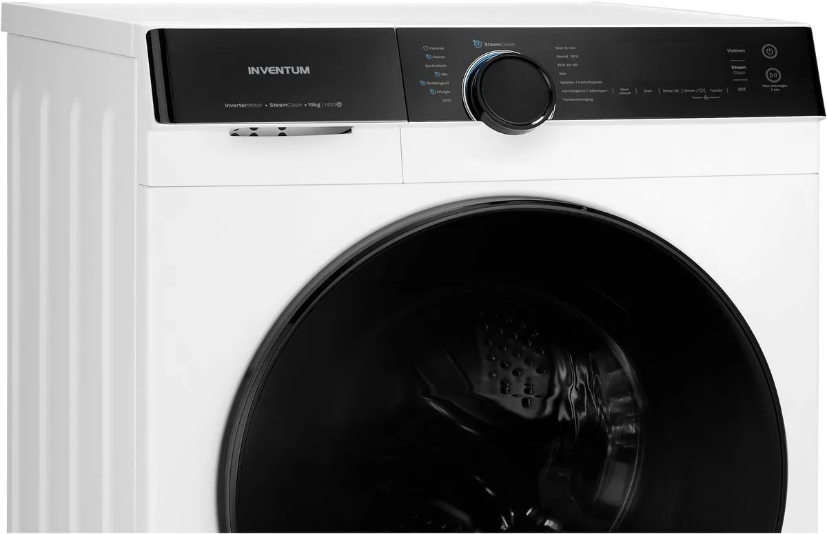 Inventum VWM1010W Wasmachine 10kg - 14 Programma's - Wit/Zwart - afbeelding 6 van 6