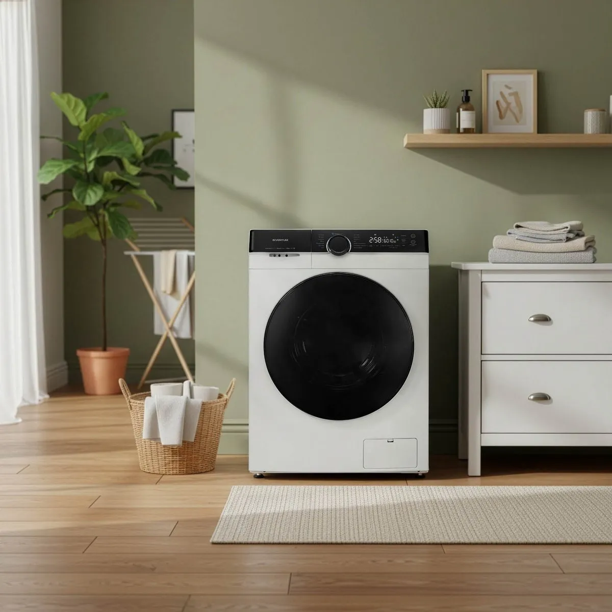 Inventum VWM1010W Wasmachine 10kg - 14 Programma's - Wit/Zwart