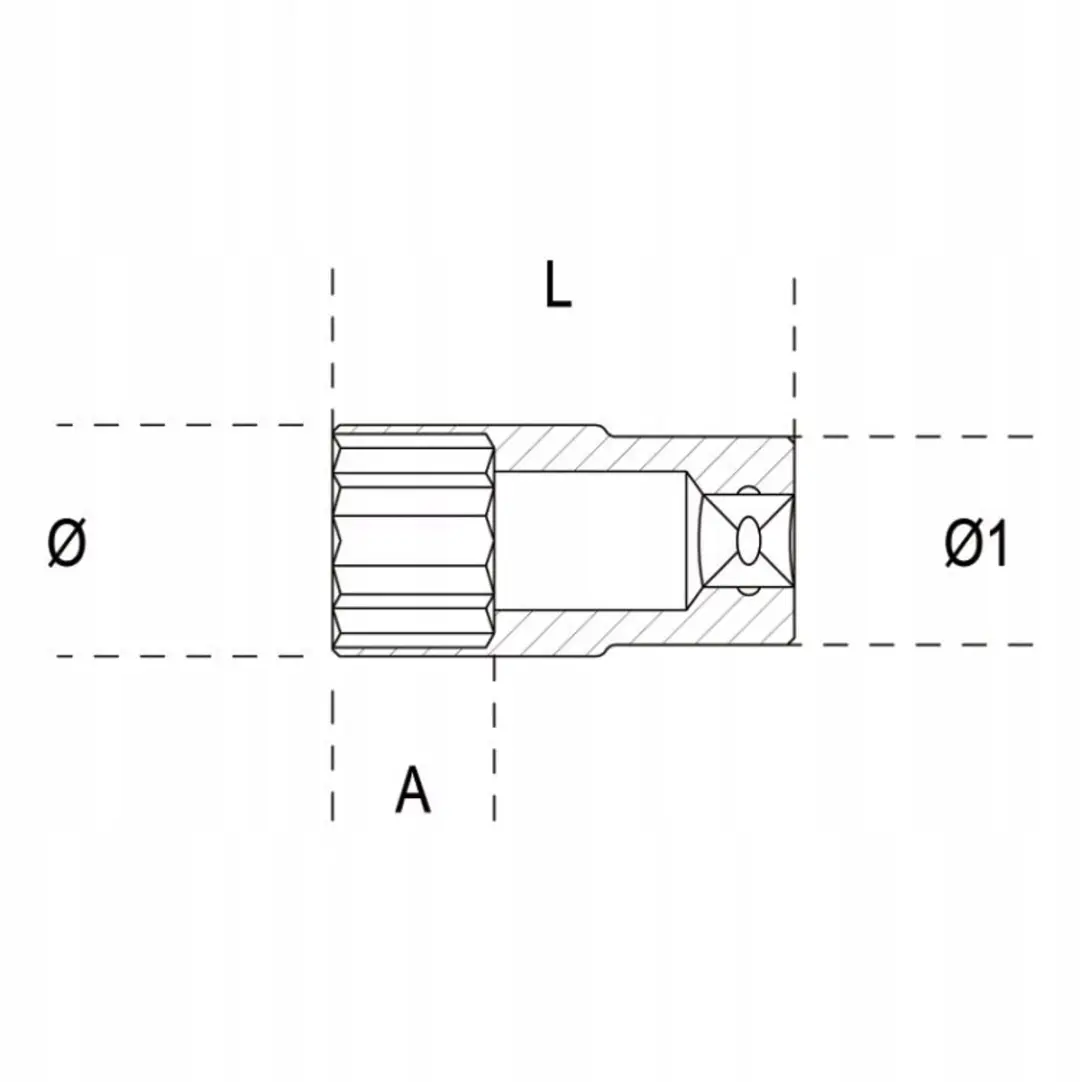 Beta 1/2" 1/4" Inbus Dop 900AS/L