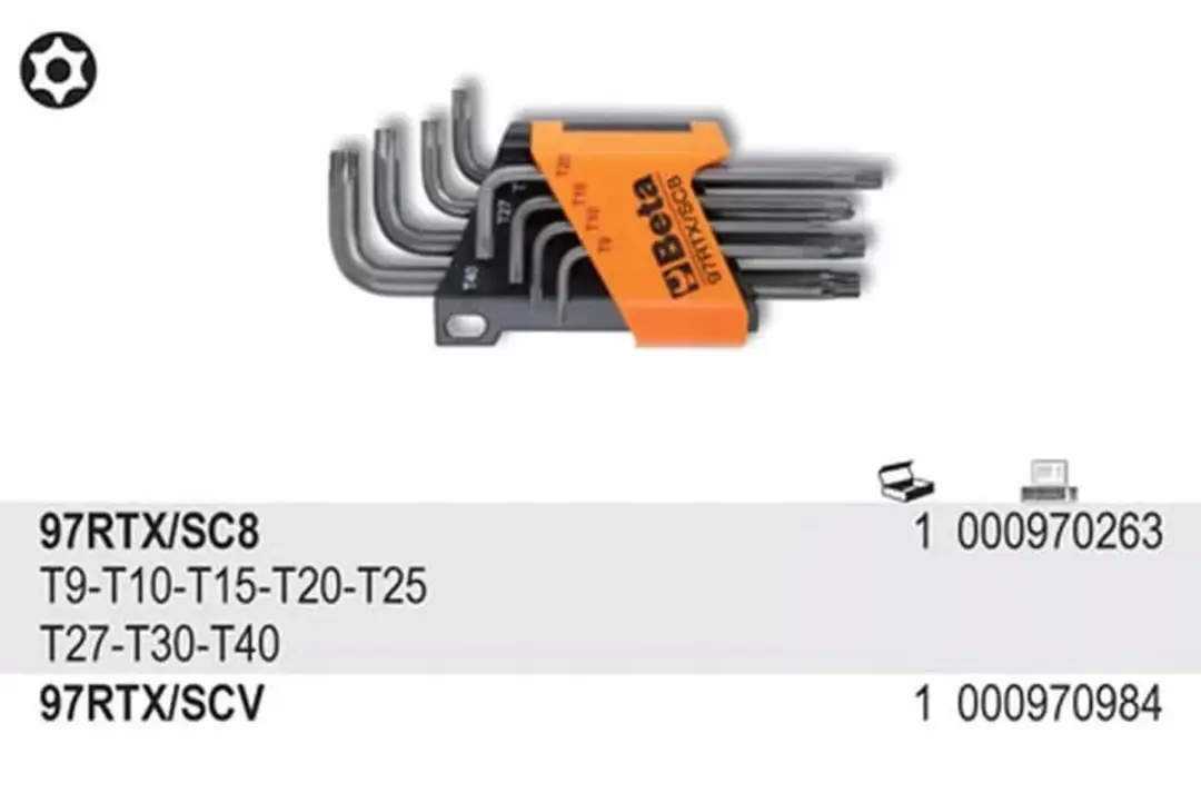 Beta Hoek Torx T7 Fraudebestendige Schroefsleutel 97RTX/07