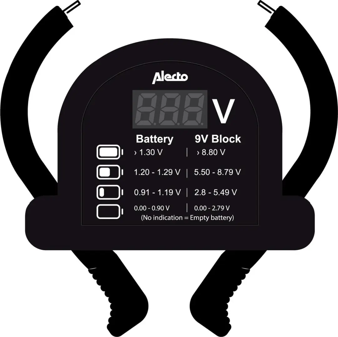 Alecto BTT2 Universele Batterijtester - A005493