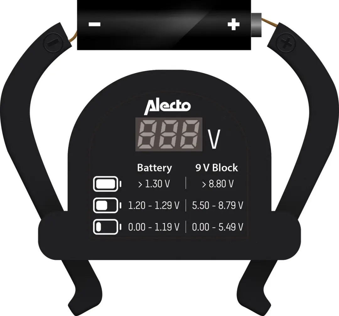 Alecto BTT2 Universele Batterijtester - A005493