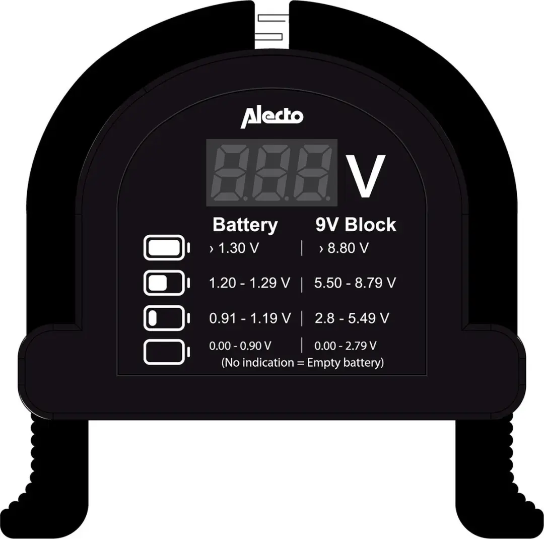 Alecto BTT2 Universele Batterijtester - A005493