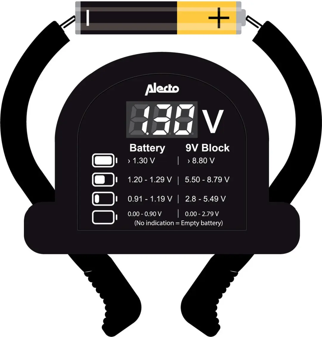 Alecto BTT2 Universele Batterijtester