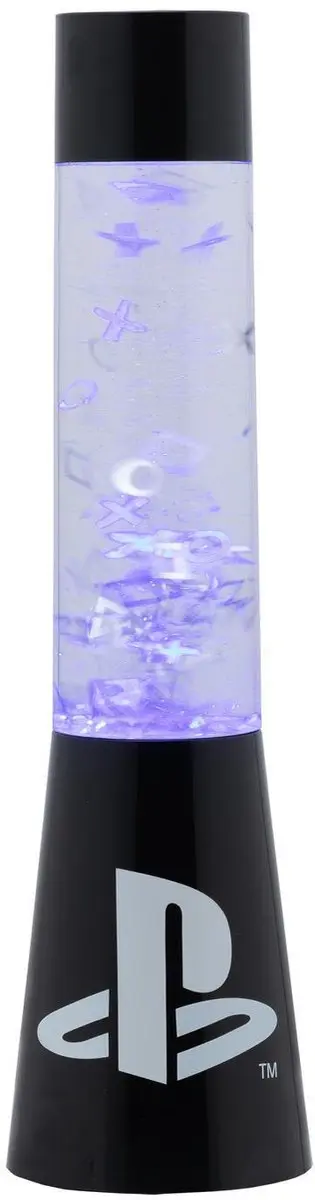 Paladone PlayStation Glitter Liquid Flow Lamp - Blauw - Zwart
