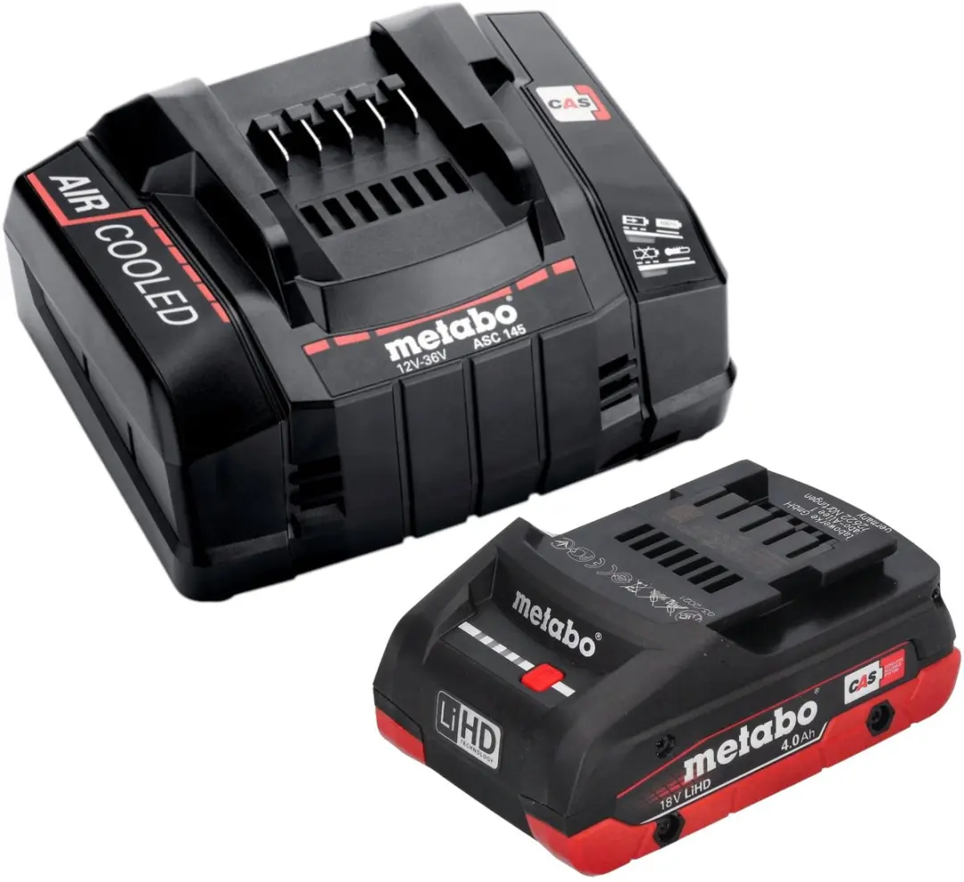 Metabo W 18 7-125 Accu-haakse slijper 125mm - 18V - 4,0Ah