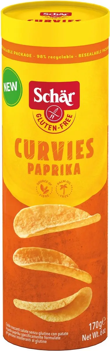 Schar Curvies Paprika Glutenvrij 170g