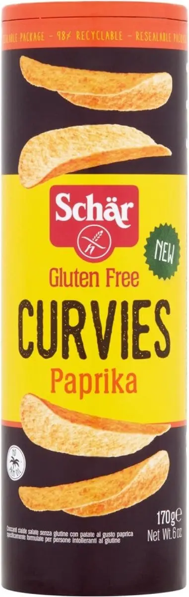 Schar Curvies Paprika Glutenvrij 170g
