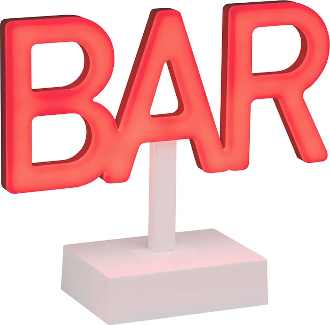 Paladone Neon Barlamp LED - Rood/Wit