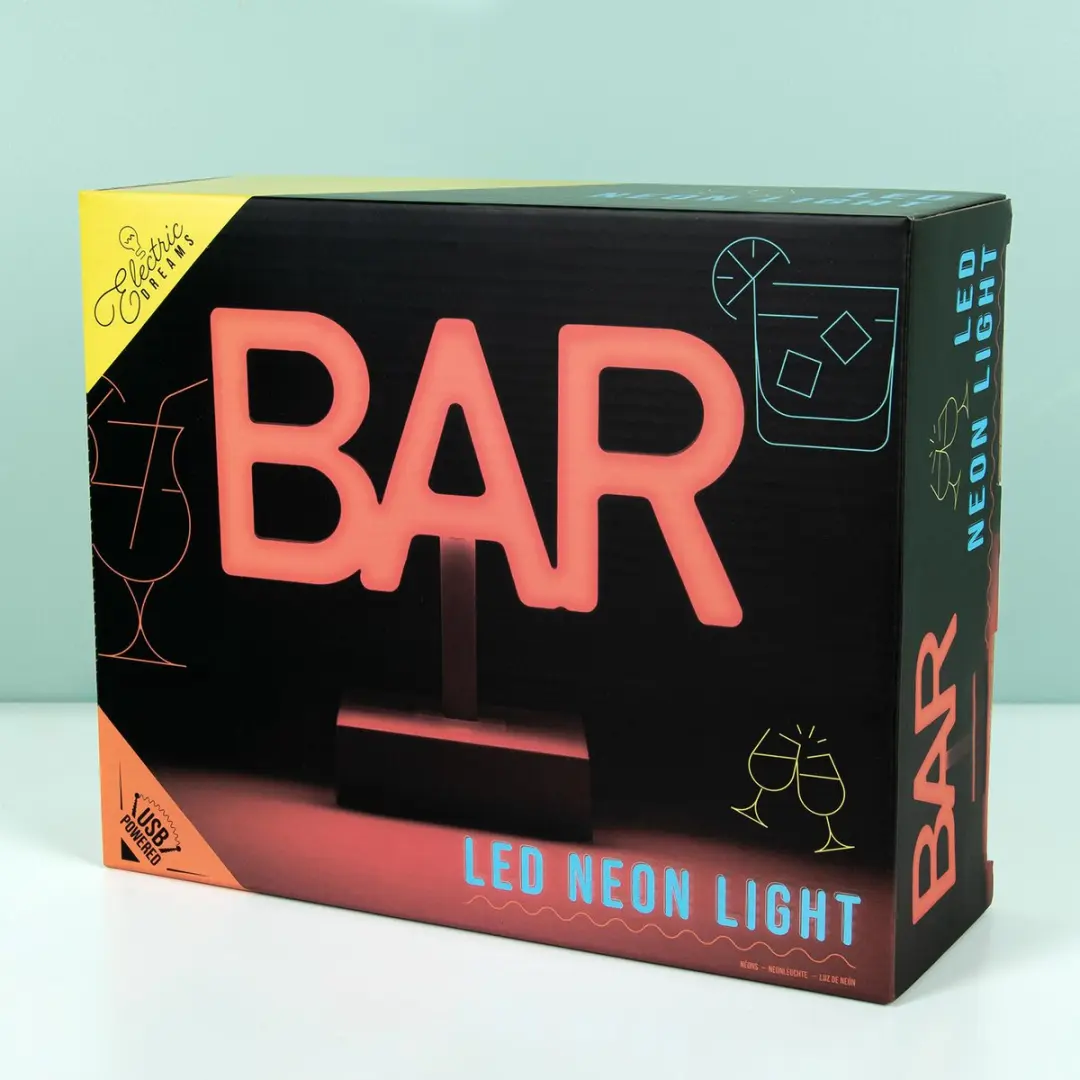 Paladone Neon Barlamp LED - Rood/Wit
