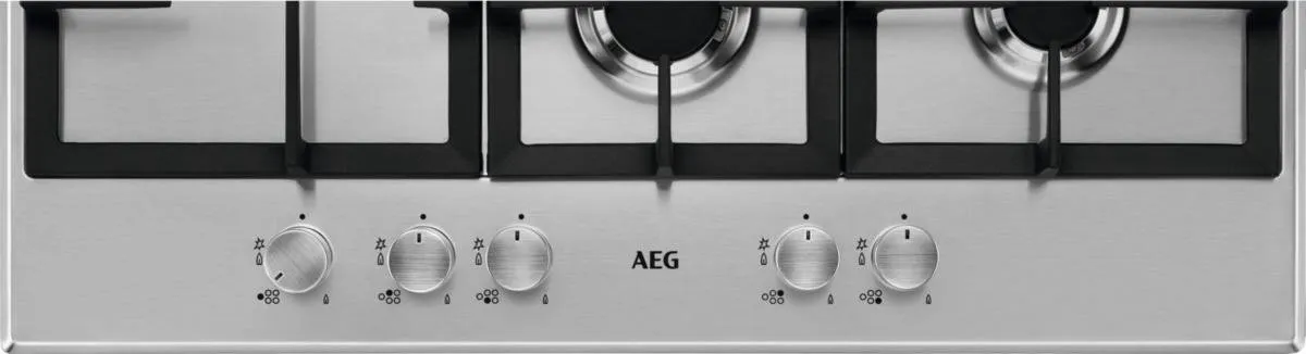 AEG HGB75500SM Gaskookplaat 5 Zones - RVS - afbeelding 6 van 6