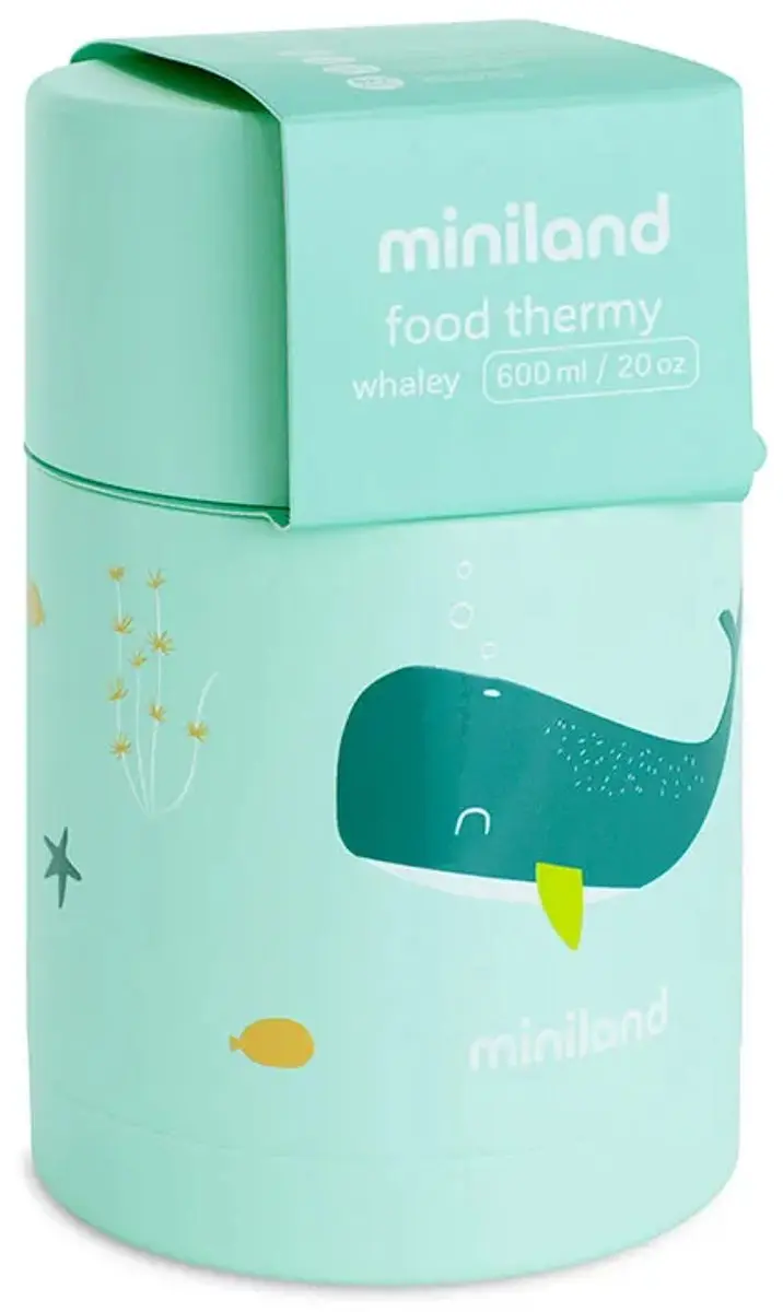 Miniland Thermos Maaltijden Walvis - 600ml - Multicolor