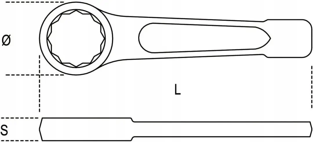Beta Ringsteeksleutel BE78/105 105mm - Zwaar Gebruik