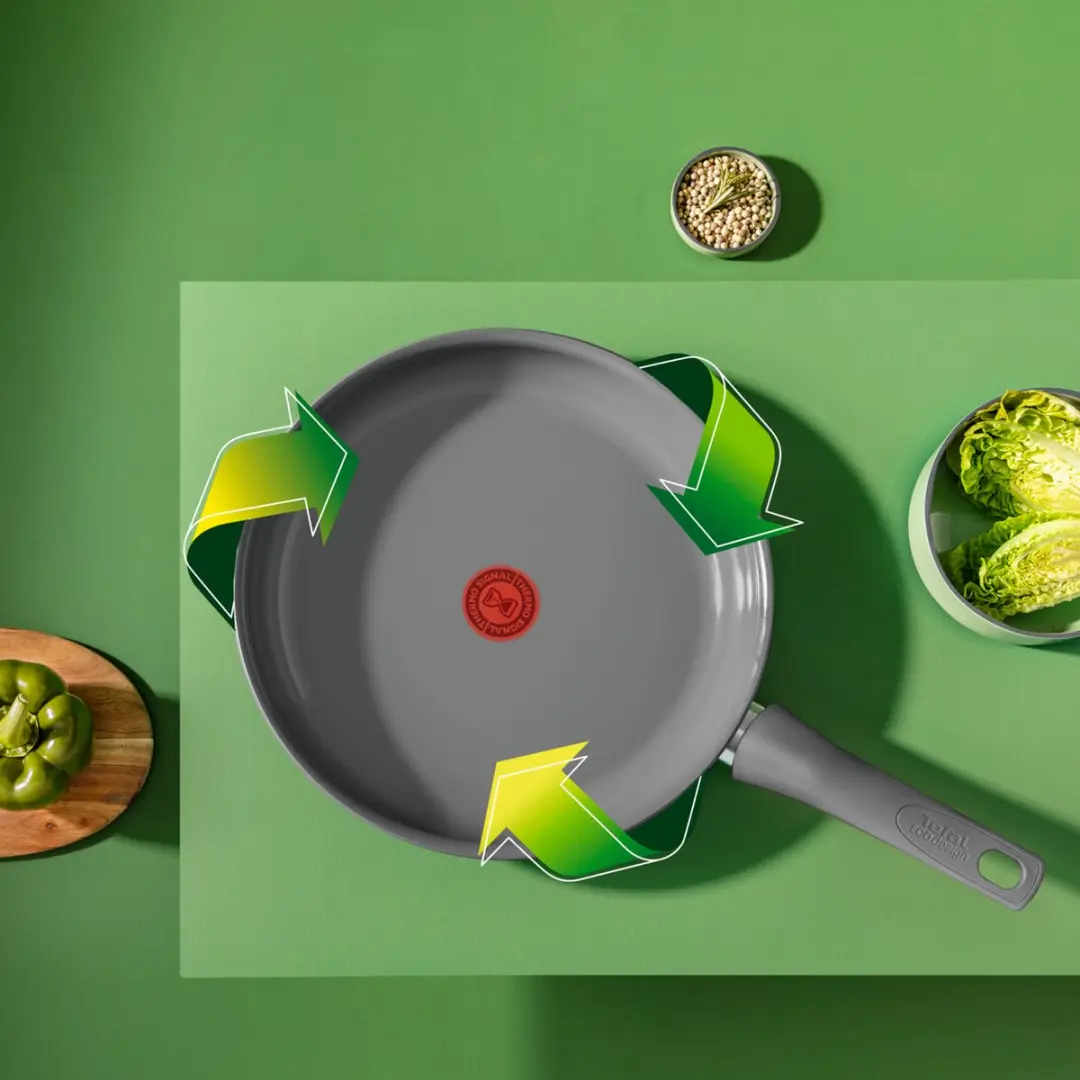 Tefal Renewal Keramische Koekenpan 28cm - Grijs - afbeelding 5 van 6
