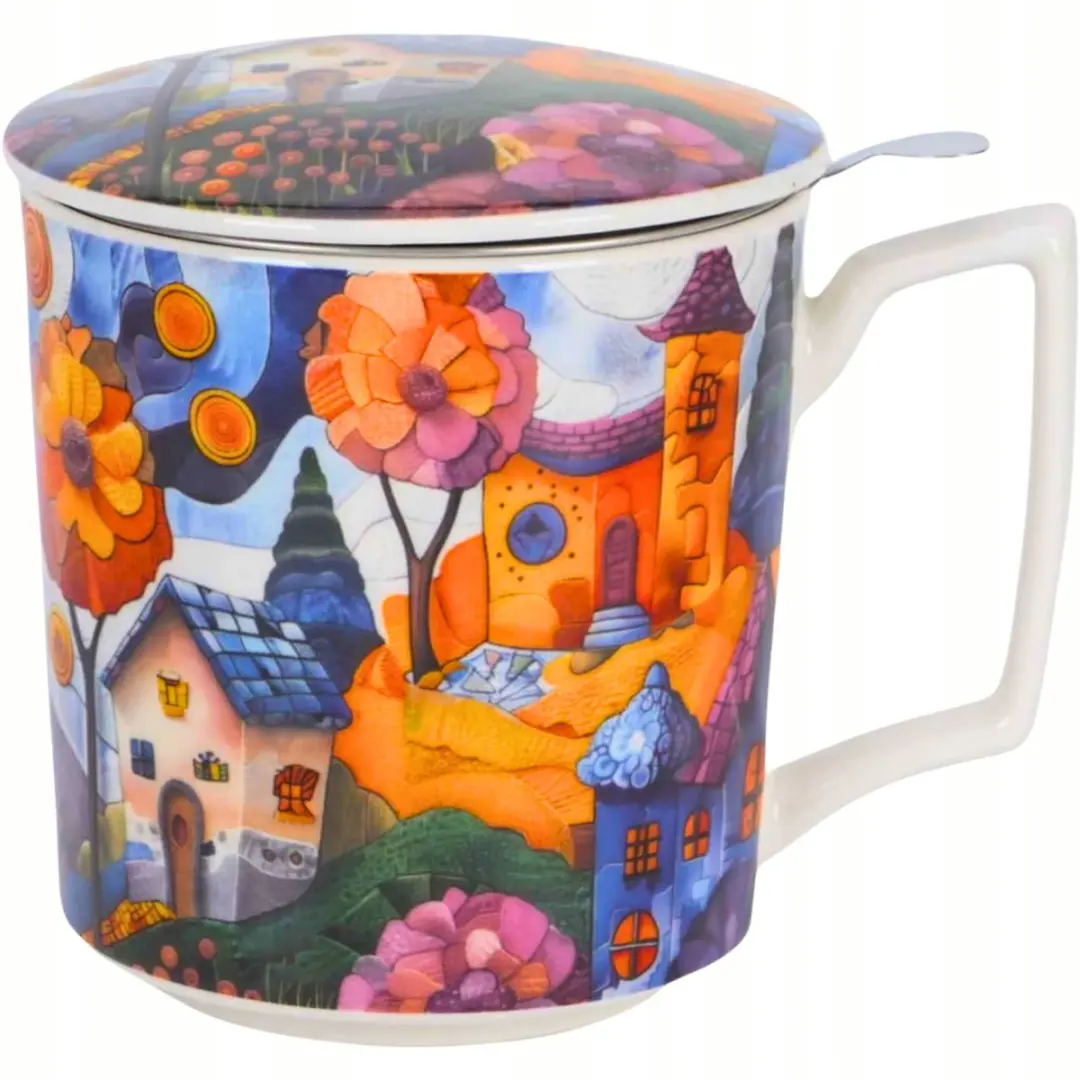Duo Porseleinen Theemok 450ml - Multicolor