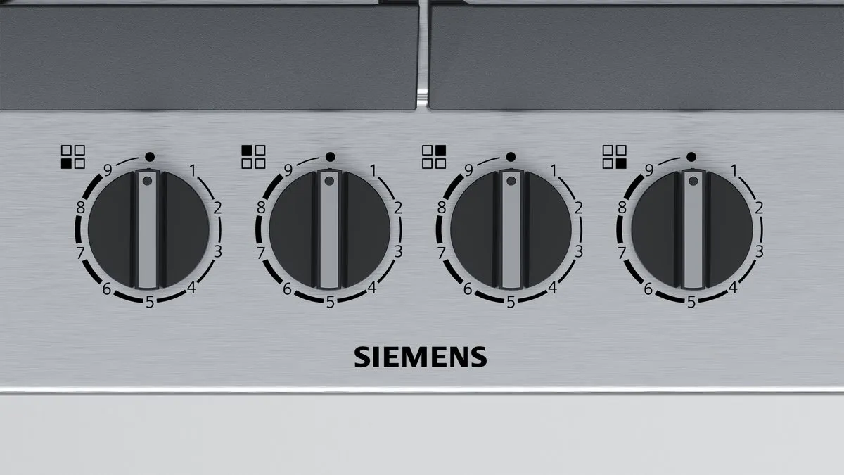 Siemens iQ500 EC6A5PC90N Gaskookplaat 60cm - 4 Zones - Roestvrijstaal