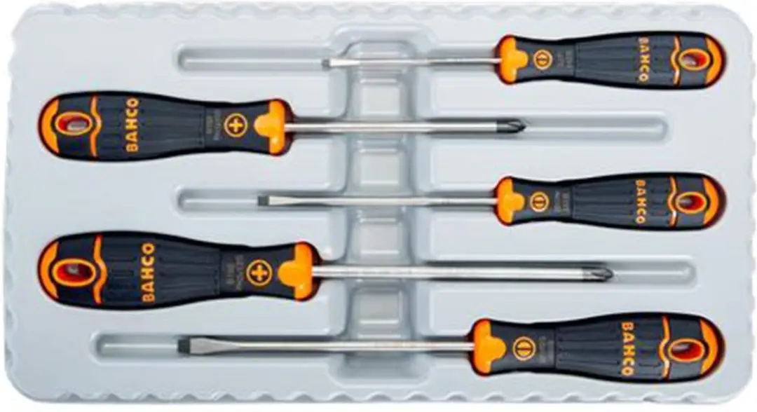 Bahco 185479005 Schroevendraaierset 5-delig - Zwart/Oranje
