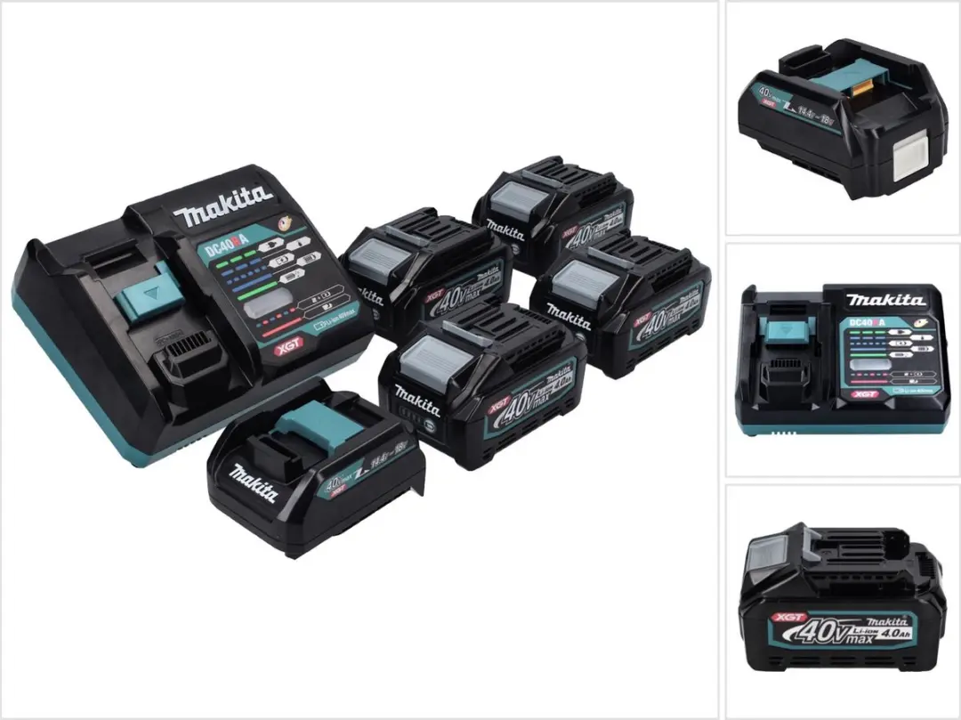 Makita Power Source Kit 4x BL4040 4,0Ah XGT + DC40RA Lader