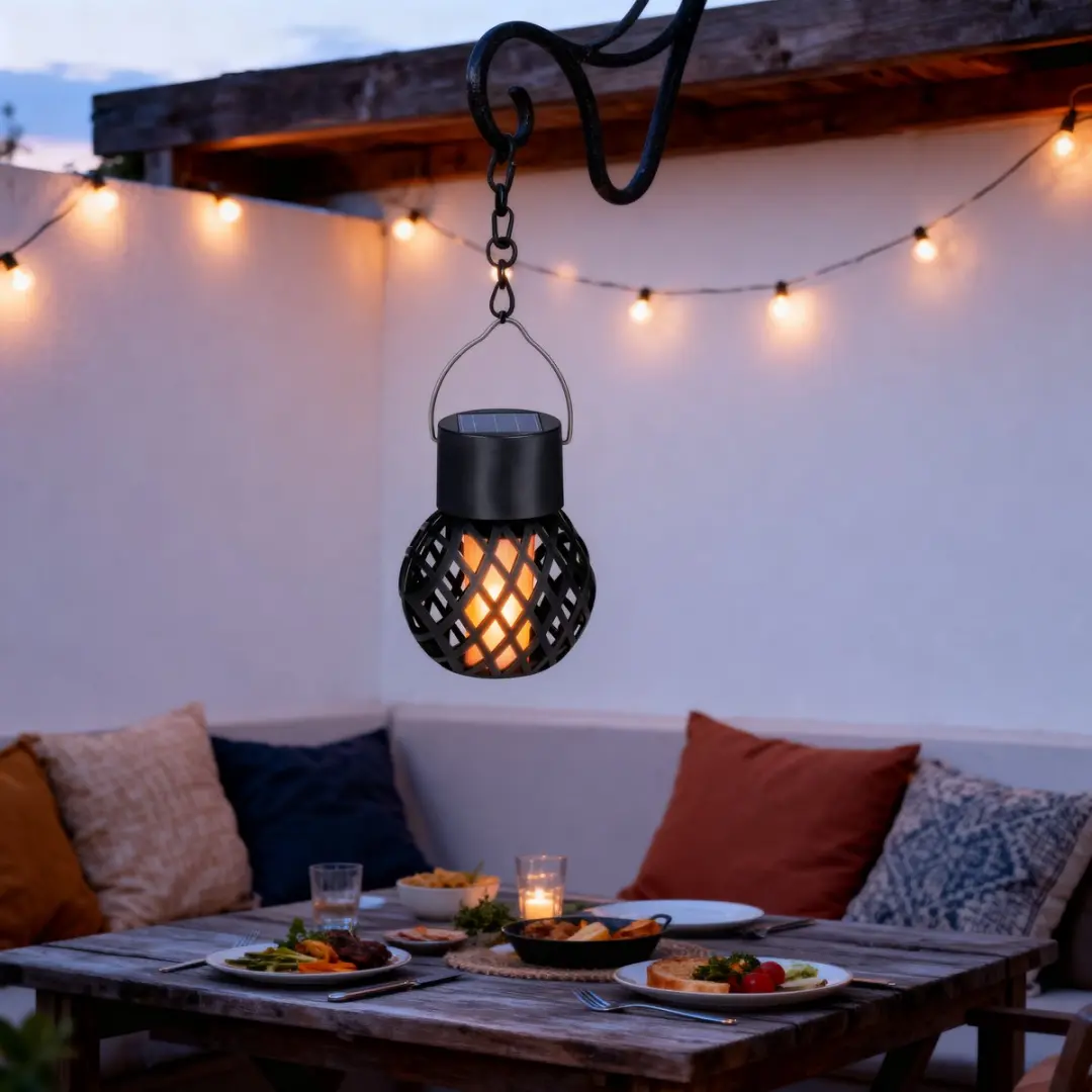 Grundig Solar Tuinverlichting - Ø80cm - Zwart