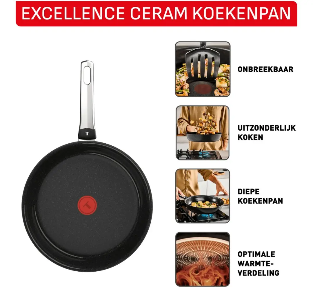 Tefal Excellence Keramische Koekenpan 30cm