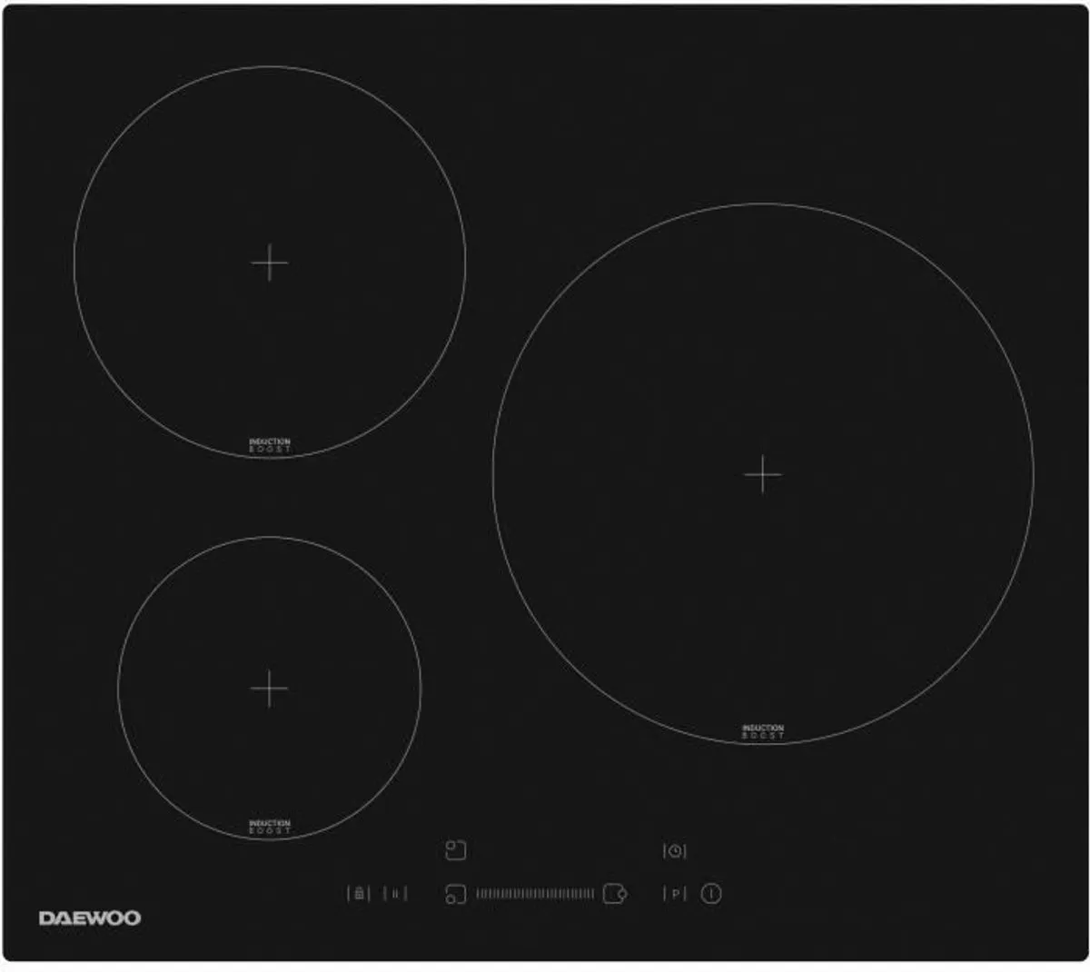 Daewoo Inductiekookplaat 3 Branders 60cm