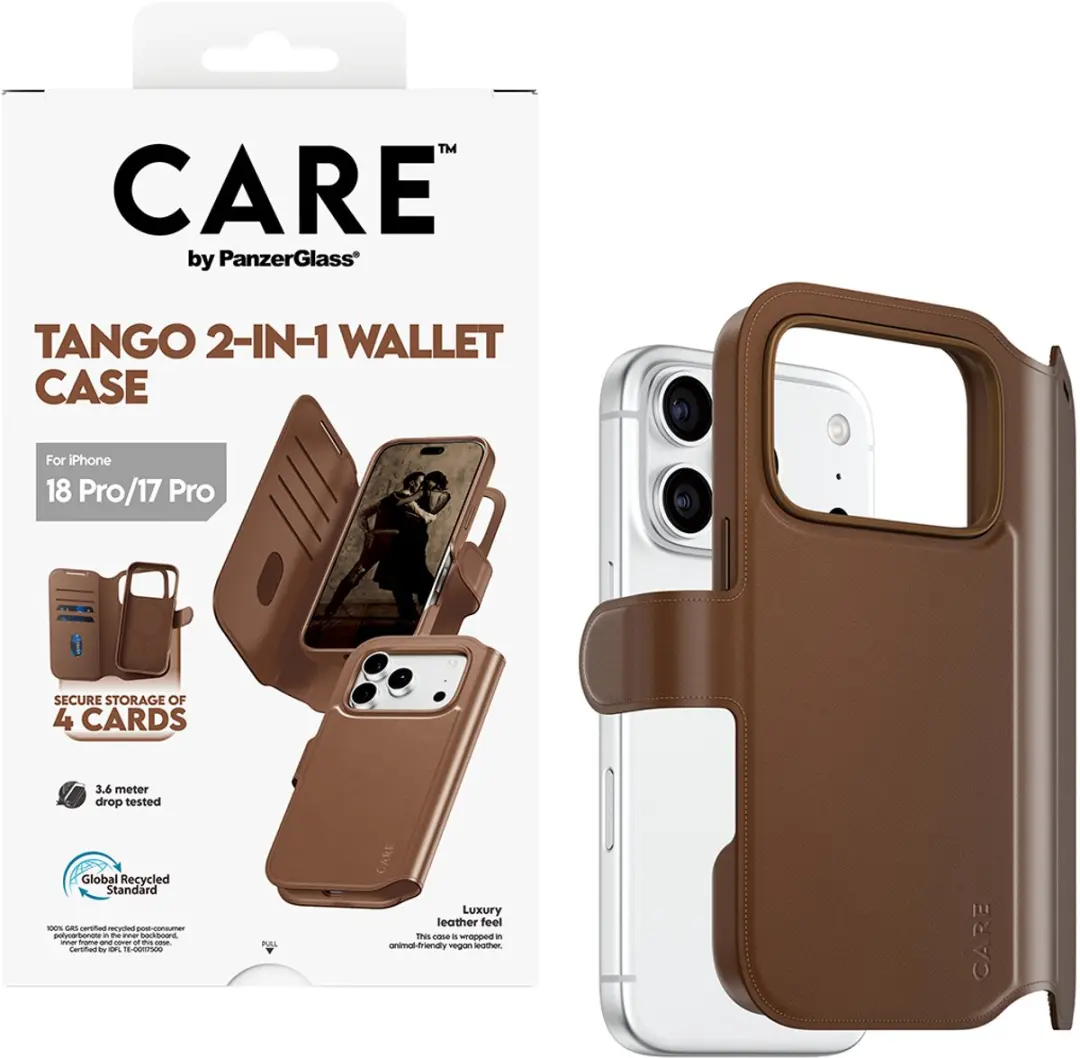 Apple iPhone 15 Pro Max Tango 2in1 Brown Wallet Case - MagSafe