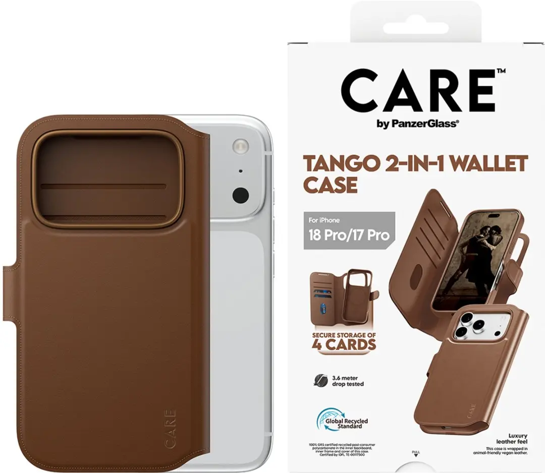 Apple iPhone 15 Pro Max Tango 2in1 Brown Wallet Case - MagSafe