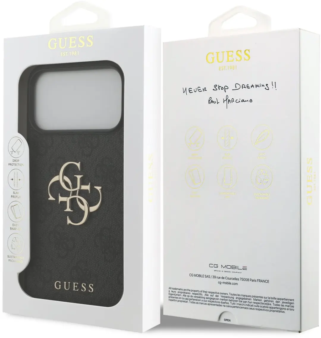 Guess Hoesje 15134 iPhone 17/18 Pro Max - Kunstleer Grijs