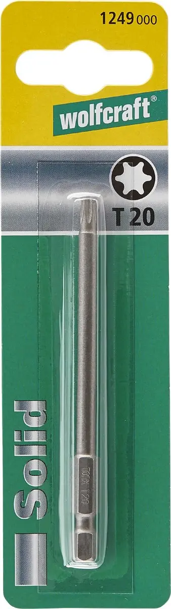 Wolfcraft Torx T20 Solid-bit 89mm