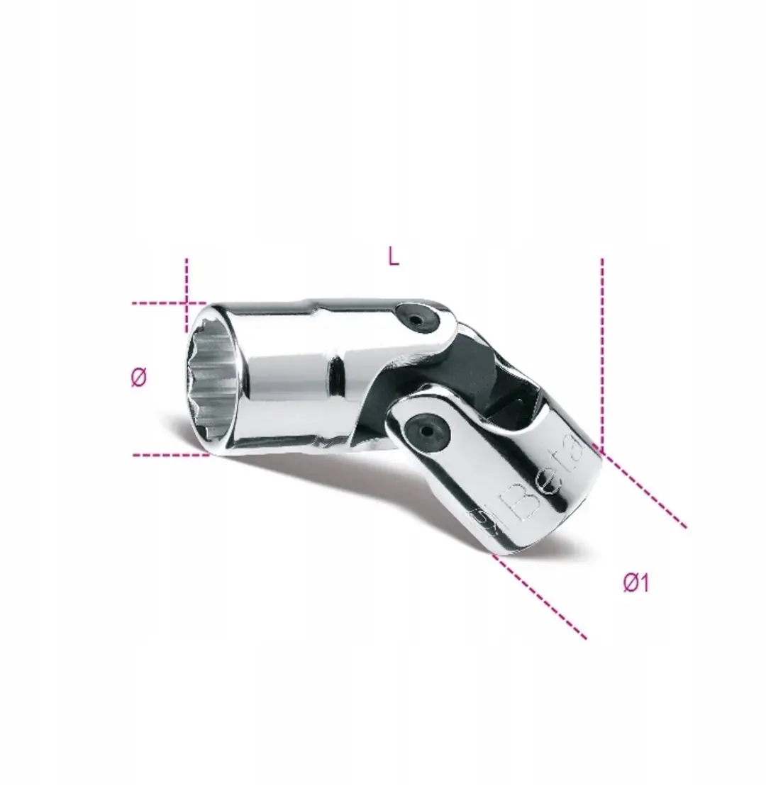 Beta 12-hoekige dop 3/8" 19mm - 1 Stuk