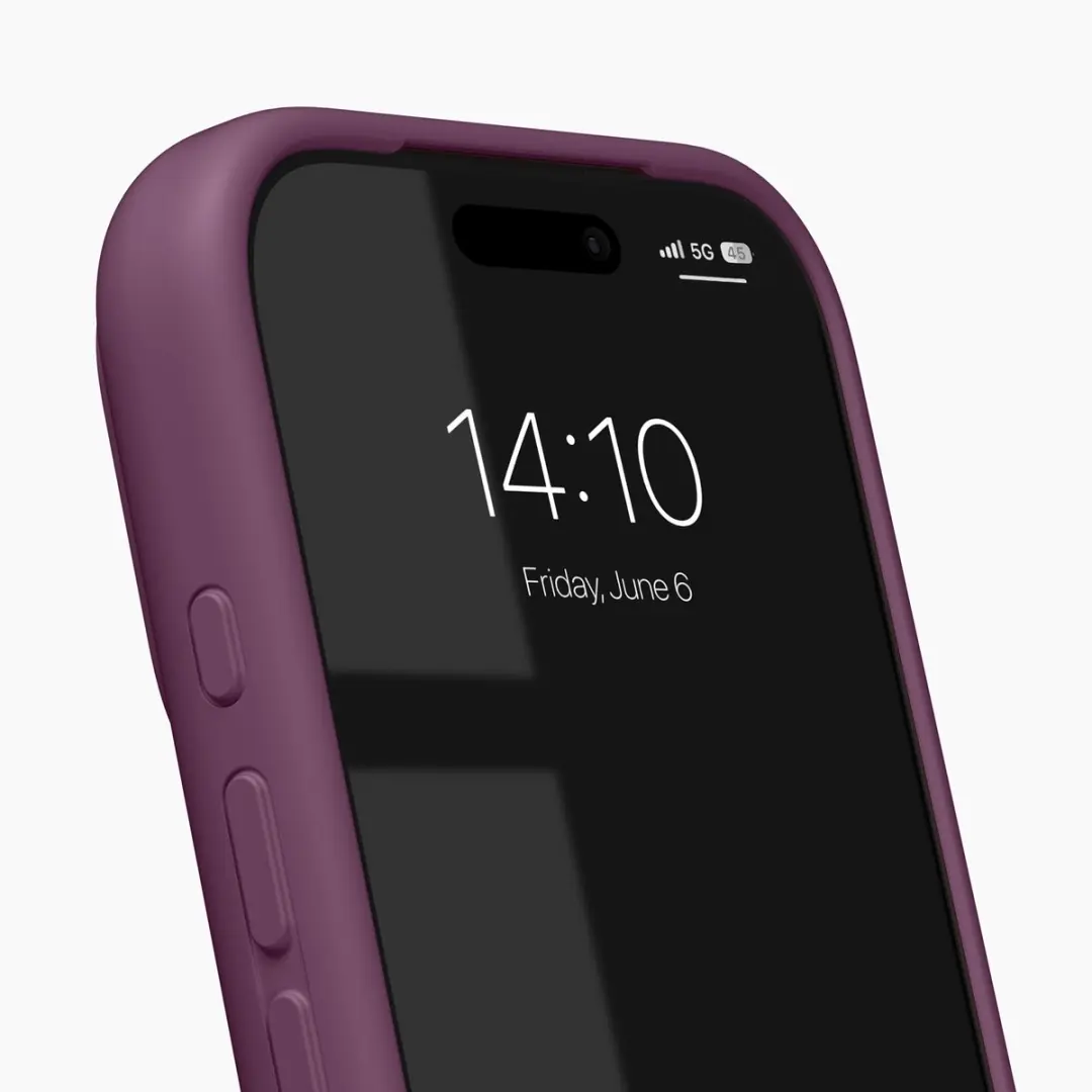 iDeal of Sweden Soft Swirl Silicone Hoesje iPhone 17 Pro Max - Velvet Plum