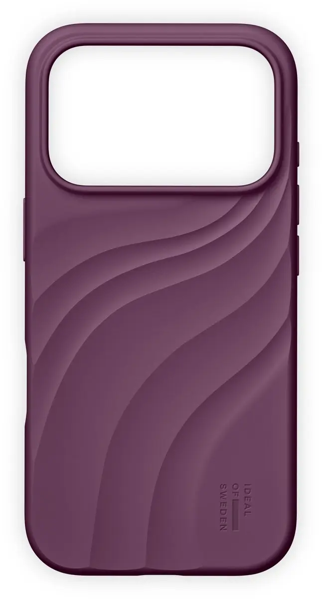 iDeal of Sweden Soft Swirl Silicone Hoesje iPhone 17 Pro Max - Velvet Plum