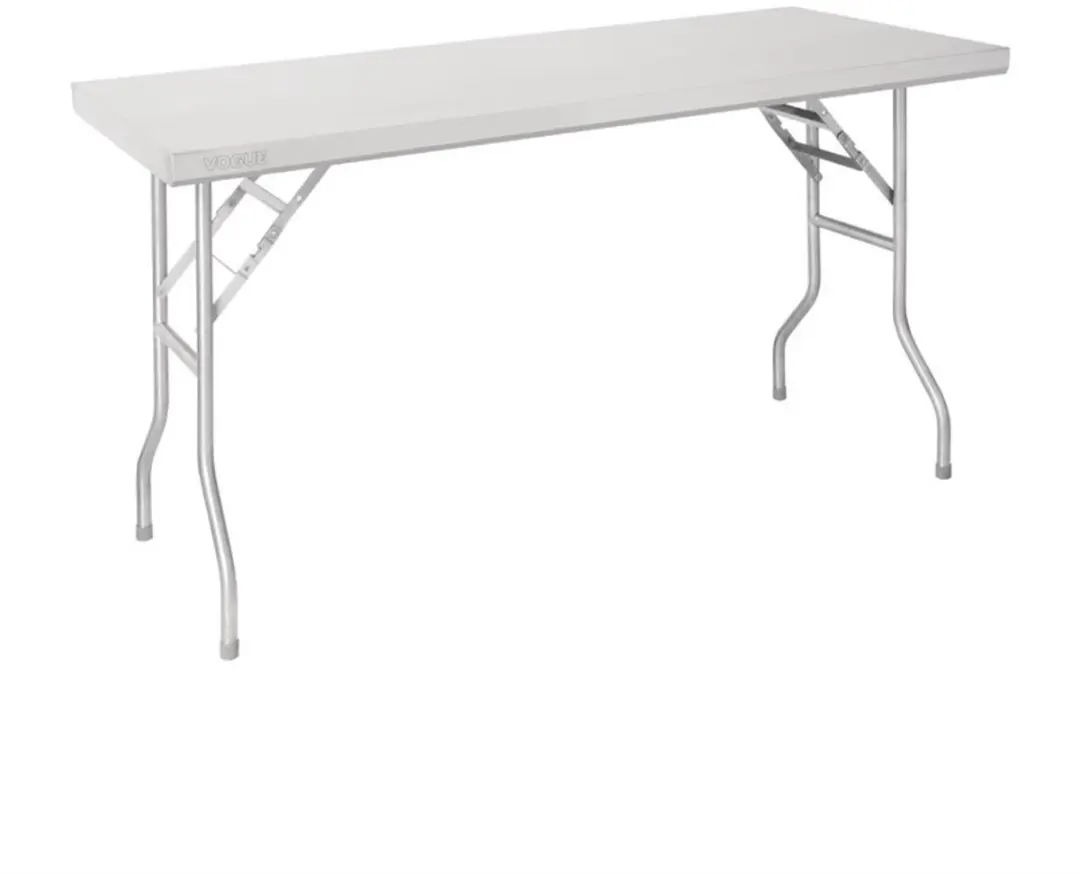 Vogue RVS inklapbare werktafel 122x61cm