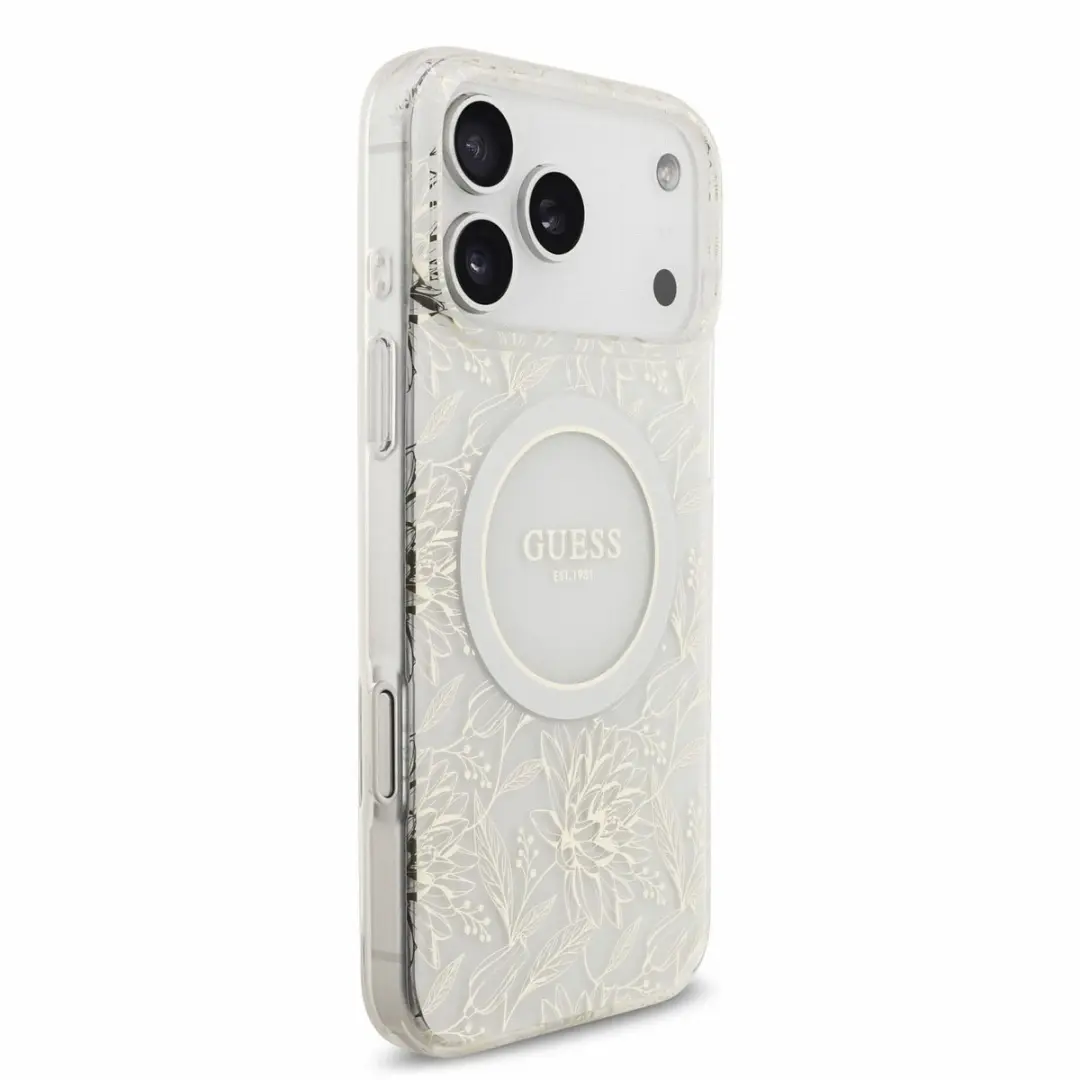 GUESS Telefoonhoesje iPhone 17/18 Pro Max - MagSafe - Wit