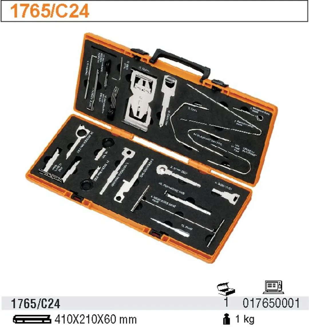 Beta 1765/C24 Radio Demontage Gereedschapset - 24 Stuks
