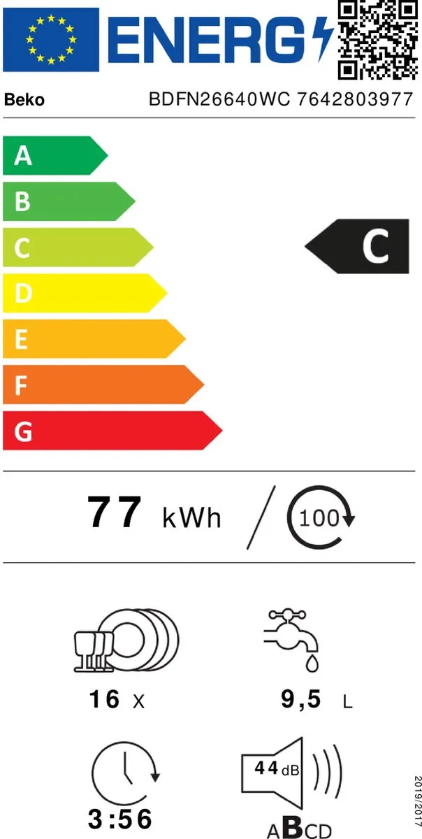 Beko BDFN26640WC Vrijstaande Vaatwasser 16 Couverts - Wit