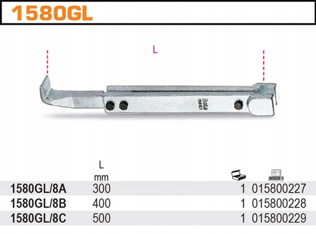 Beta Arm voor Trekker 1580GL/8A - 300mm