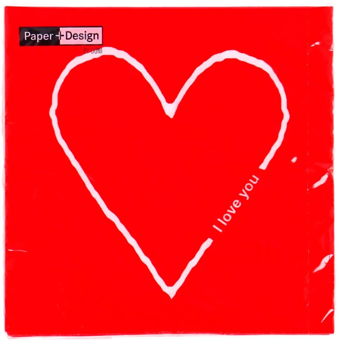 Duni Servetten I Love You 33x33cm