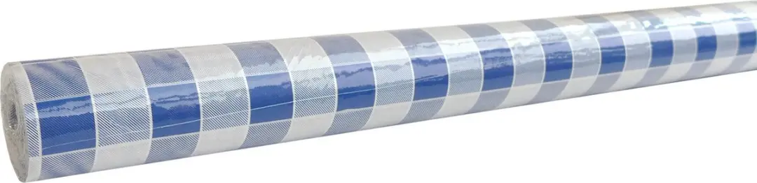 Wicotex Tafelpapier Damast Ruit Blauw 120cm x 8m
