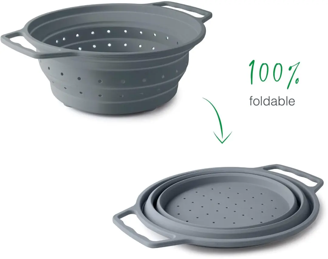 Lacor 62884 Opvouwbaar Afdruiprek Siliconen - Ø20cm - Veelkleurig
