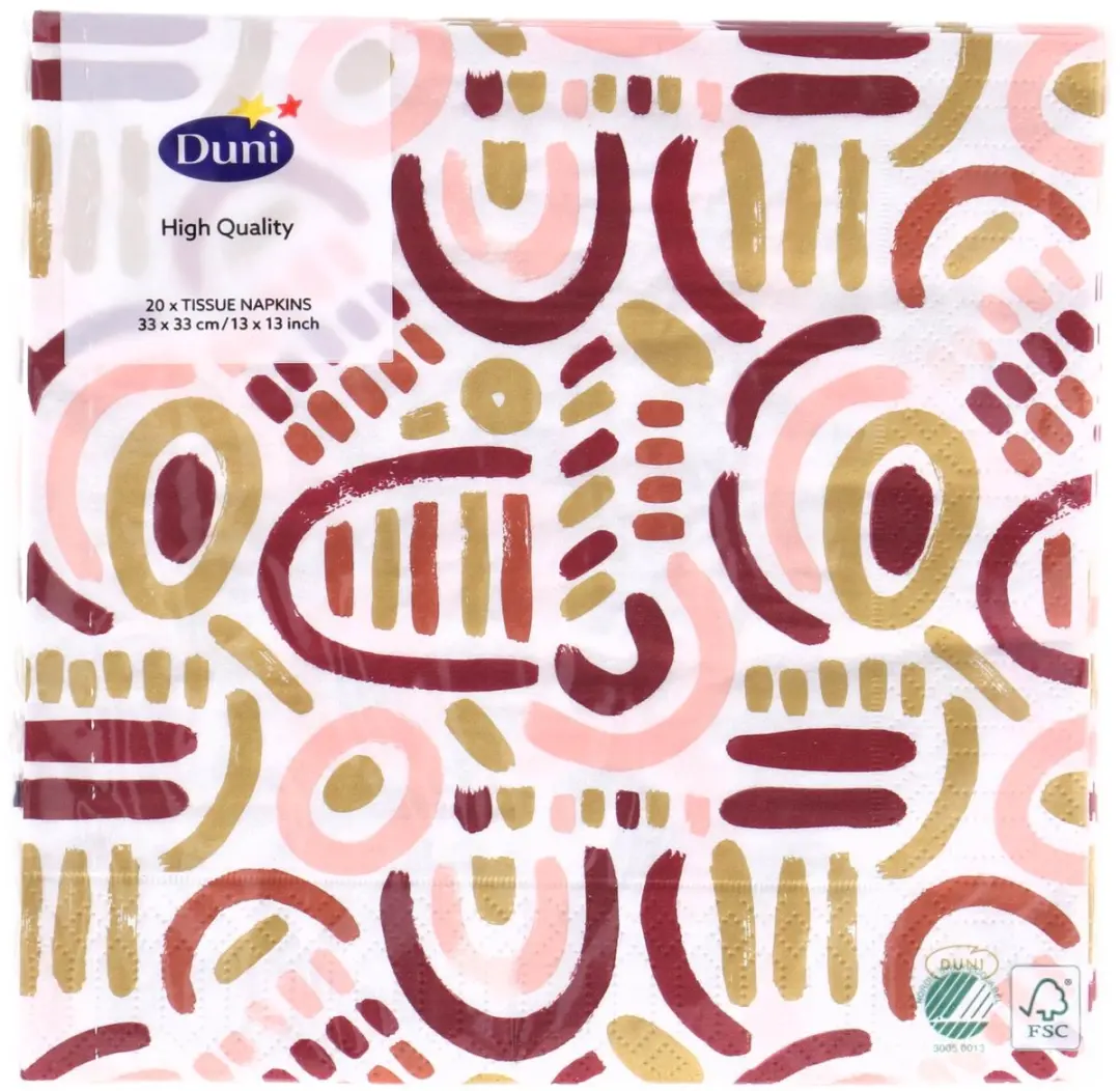 Duni Golden Impuls Servetten 33x33cm