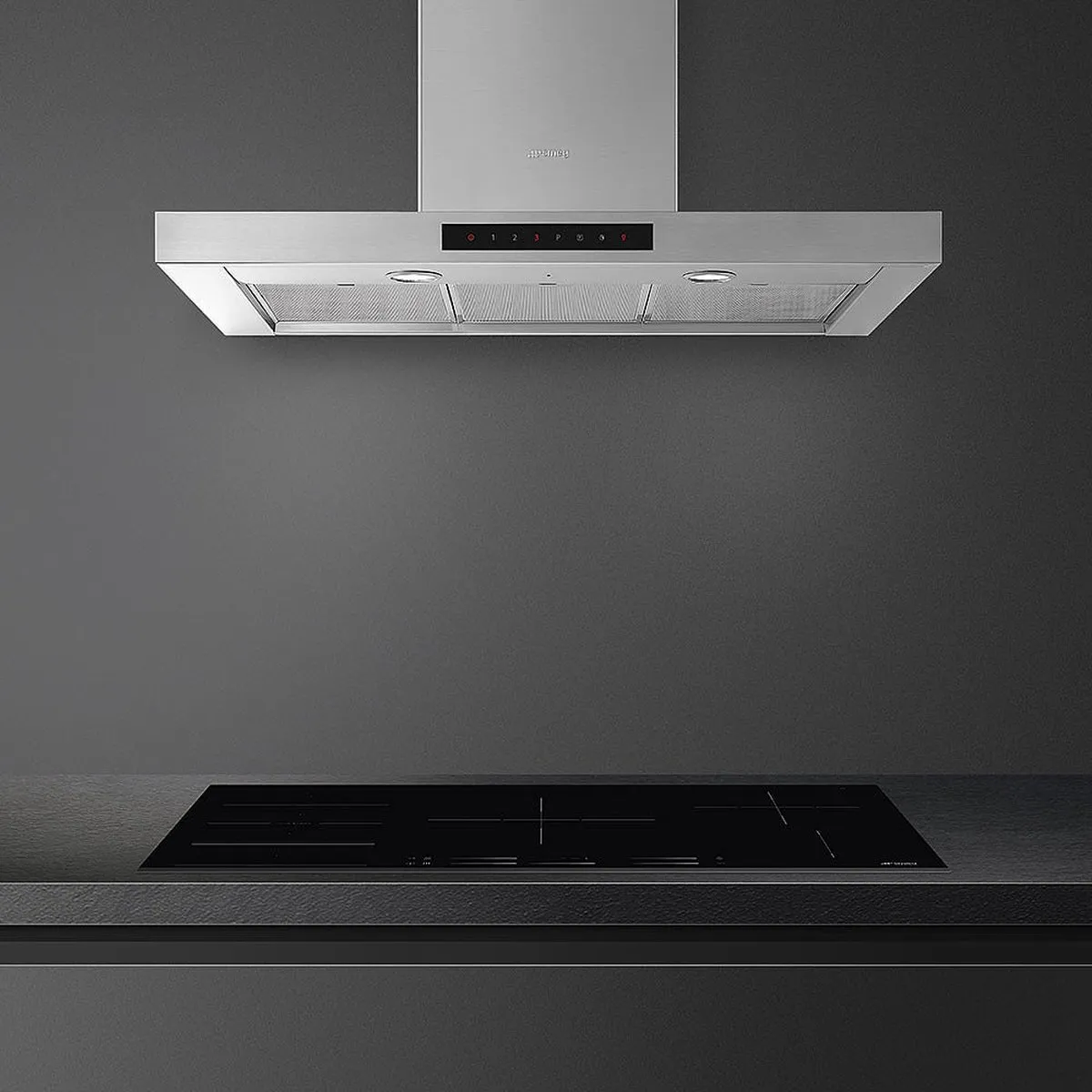 Smeg SI1F7955B Inductiekookplaat 90cm - 5 Zones Zwart